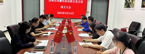 ?抓党建，促生长！淮南市水利局与中水龙8国际建设联合党支部